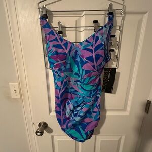 Roxanne Swimsuit One Piece Blue/purple - size 14 38D NWT